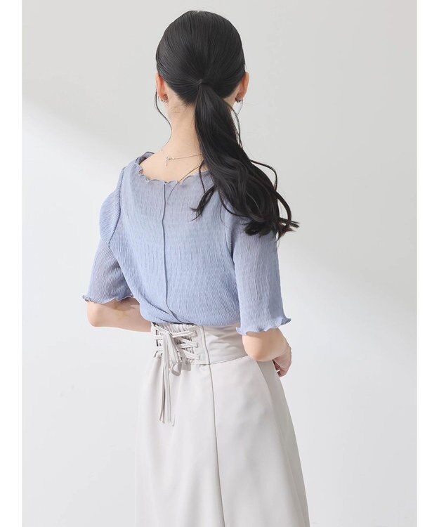 earth music&ecology シアープルオーバー Blue