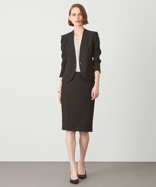 BEIGE， LUIZA / ノーカラージャケット Black