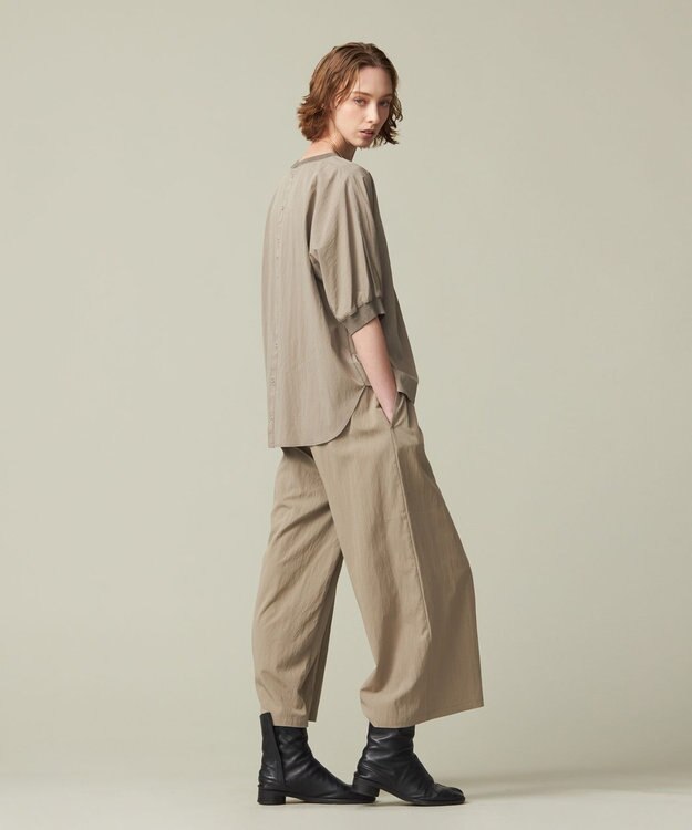 J.PRESS YORK STREET 【WOMEN】リラックスワイドパンツ ベージュ系