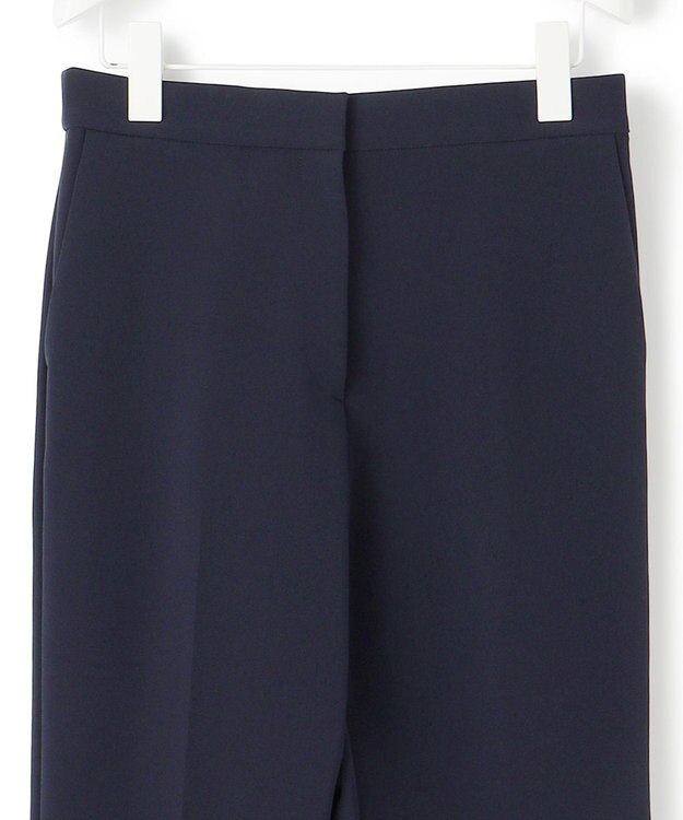 ICB 【洗える】TaPeダブルクロス セミフレアパンツ ネイビー系