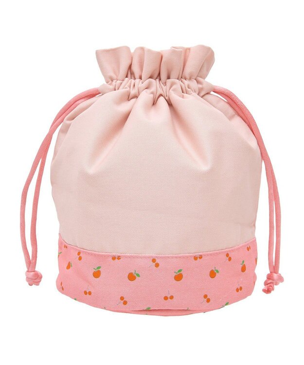 Green Parks ｍｉｆｆｙ／フルーツプリントきんちゃくＢａｇ Pink