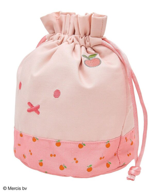 Green Parks ｍｉｆｆｙ／フルーツプリントきんちゃくＢａｇ Pink