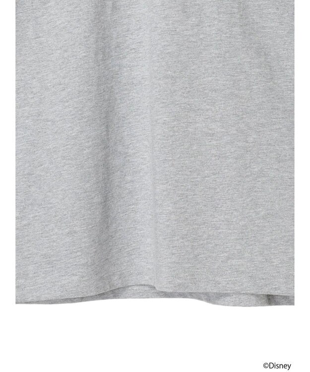 earth music&ecology Ｄｉｓｎｅｙ／袖プリントフィガロロンＴ Gray Mixture