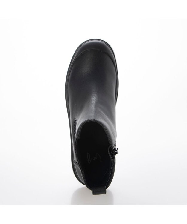ing <ing>【レイン対応】ラバートゥサイドゴアブーツ ブラック