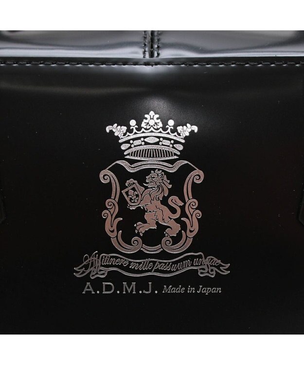 A.D.M.J. 【牛革】カルヴィ/イタリアンレザーボストンL ネグロ