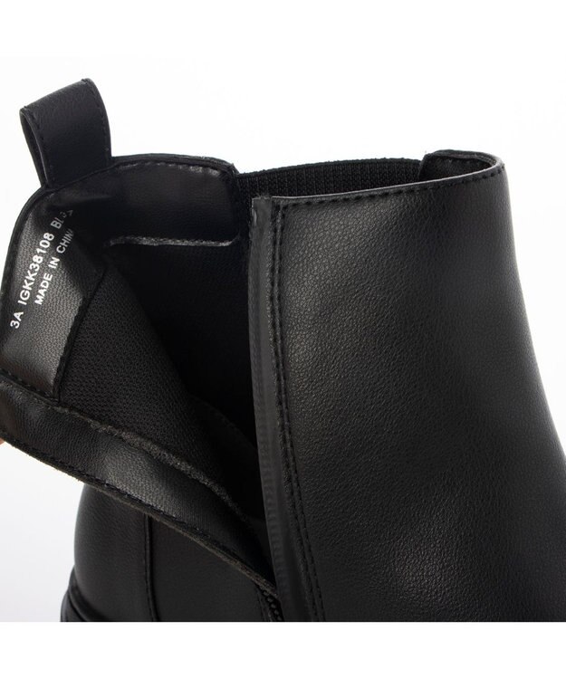 ing <ing>【レイン対応】ラバートゥサイドゴアブーツ ブラック