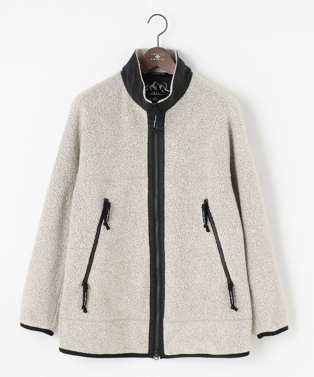 JOSEPH ABBOUD MOUNTAIN 【UNISEX】サスティナブル ボアブルゾン ホワイト系
