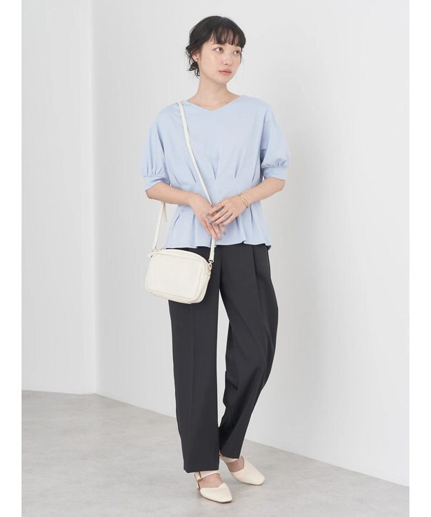 earth music&ecology リラックスストレートパンツ Black