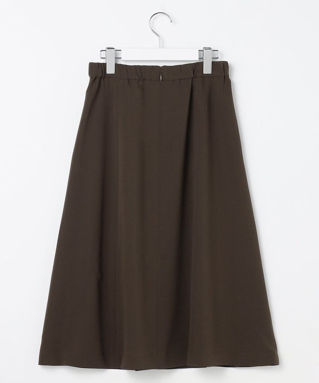 J.PRESS LADIES L 【洗える】フィネスボイル ミディ スカート ブラウン系