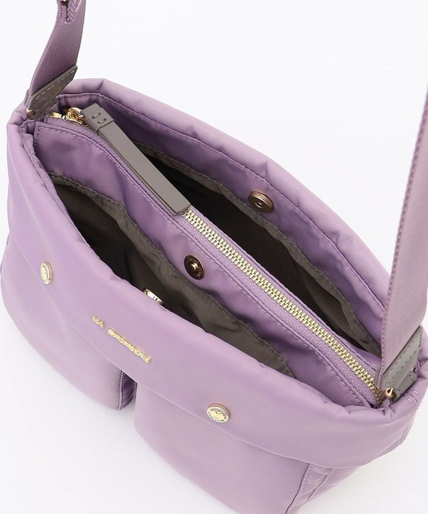 LA BAGAGERIE ダブルフロントポケットショルダー ライトパープル