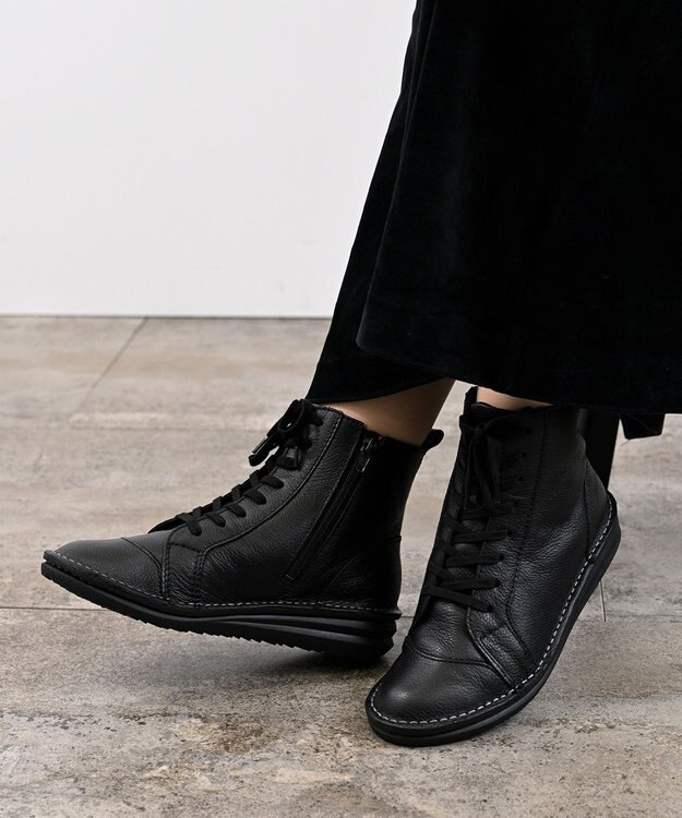 Pointer 本革軽量ブーツ レディース ブラック