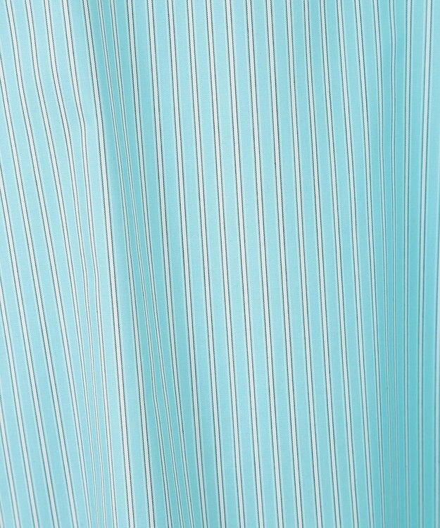 AMERICAN HOLIC イージーケアバンドカラーロングシャツ Stripe Green