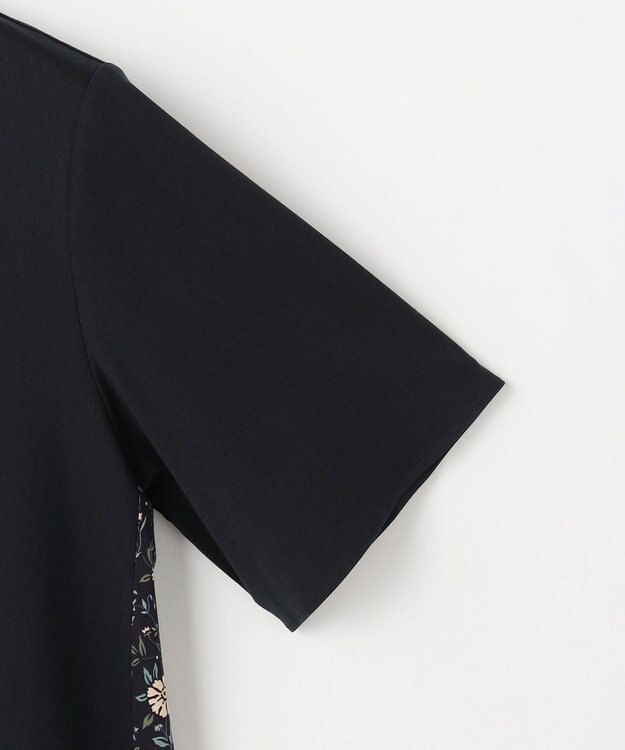 J.PRESS LADIES S 【一枚で着映え】LIBERTYコンビ バックデザイン カットソー ネイビー系