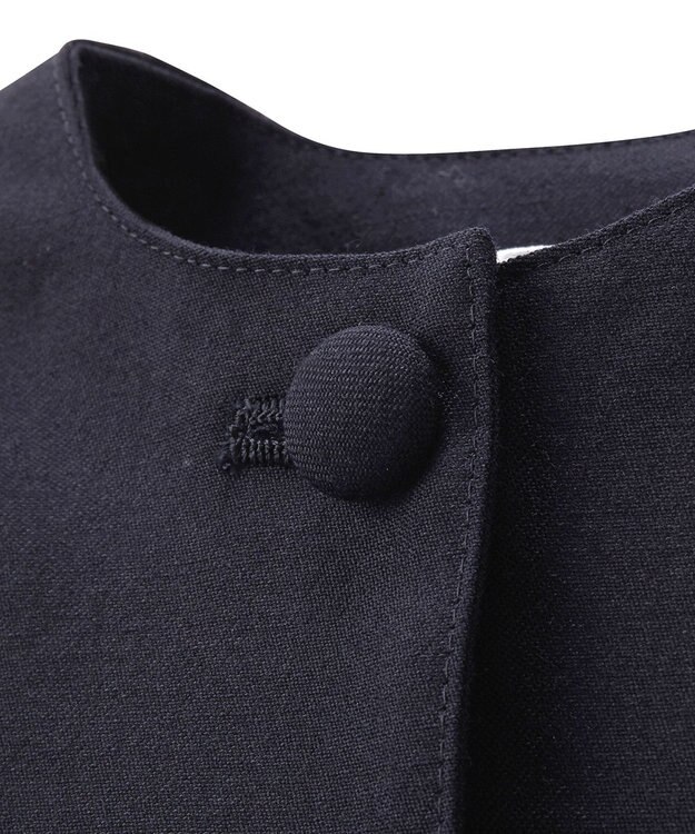 MIKI HOUSE HOT BISCUITS 【ミキハウス】【95-130cm】 ウール素材のボレロ 紺