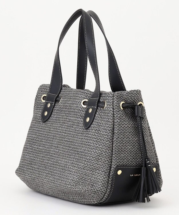 LA BAGAGERIE サイドタッセルサマートート　Mサイズ グレー