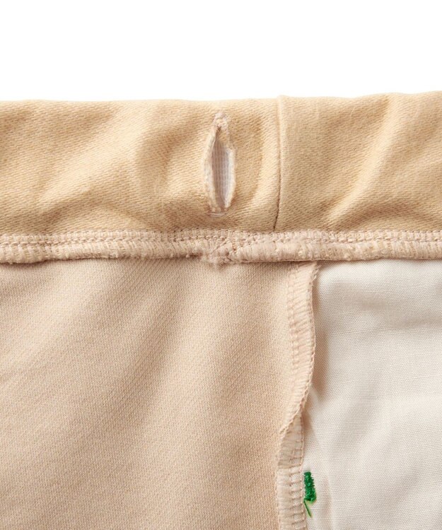 MIKI HOUSE HOT BISCUITS 【80-120cm】 パステルロゴ ストレッチパンツ ベージュ