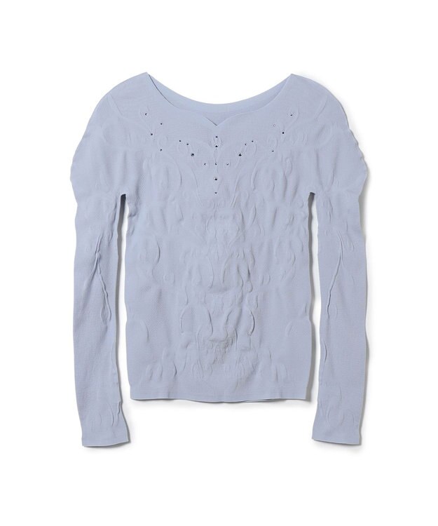 Chacott 【ノーソーイングニット】クリスタルバレリーナネックニット ヒヤシンス