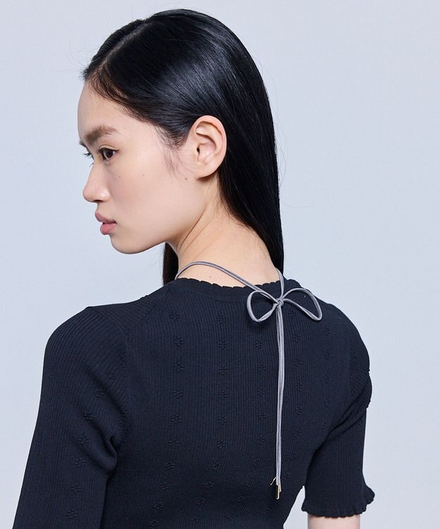 TOCCA TIED WITH PEARL NECKLACE 淡水パールネックレス【星風まどかさん着用】 ライトグレー系