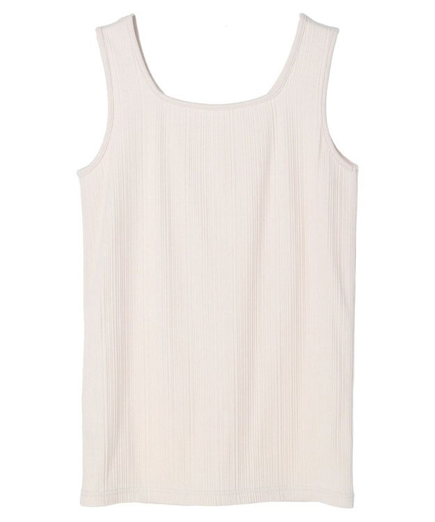 Green Parks 前後２ｗａｙリブタンク Light Beige