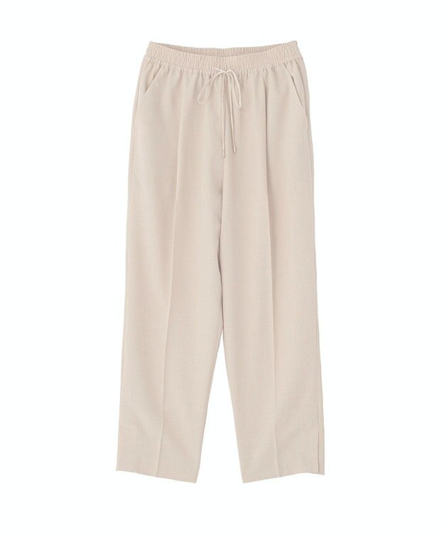YECCA VECCA 【UVカット】サラサライージーテーパードパンツ Light Beige