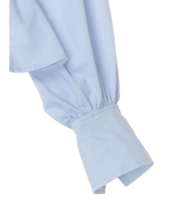 earth music&ecology ビスチェライクシャーリングシャツ Light Blue