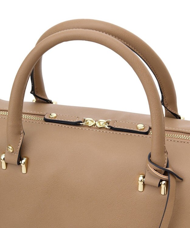 Maison de FLEUR マットワイドボストンバッグ Light Brown