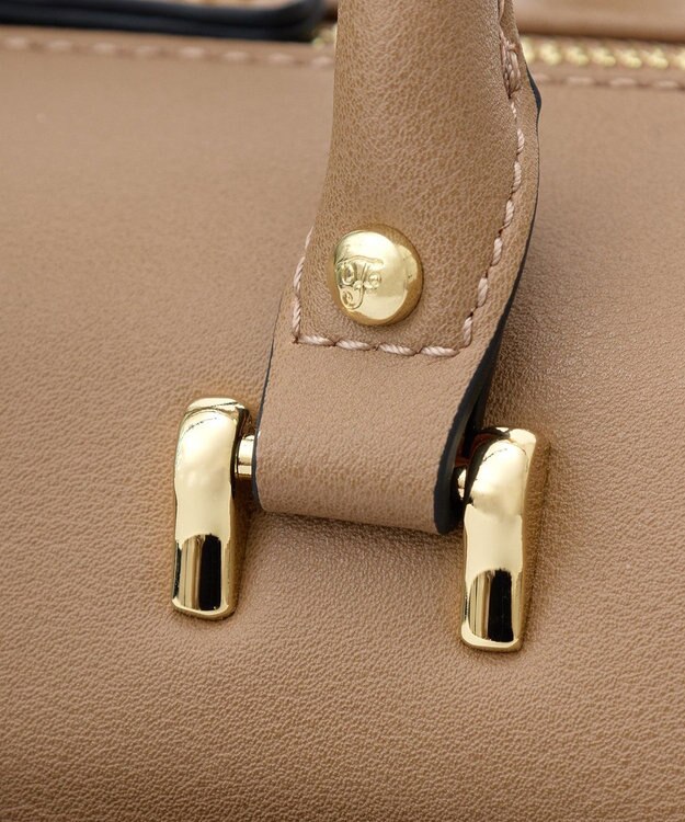 Maison de FLEUR マットワイドボストンバッグ Light Brown