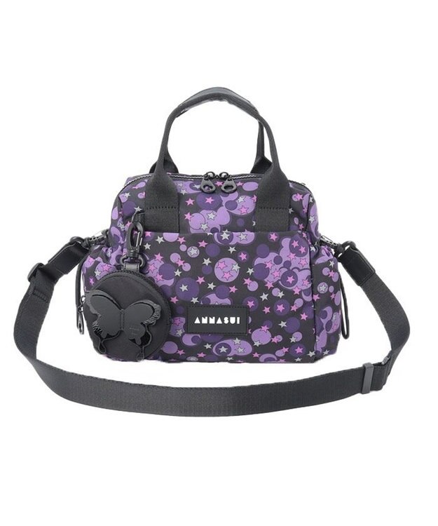 ANNA SUI ヴァケーション ミニボストンバッグ パープル