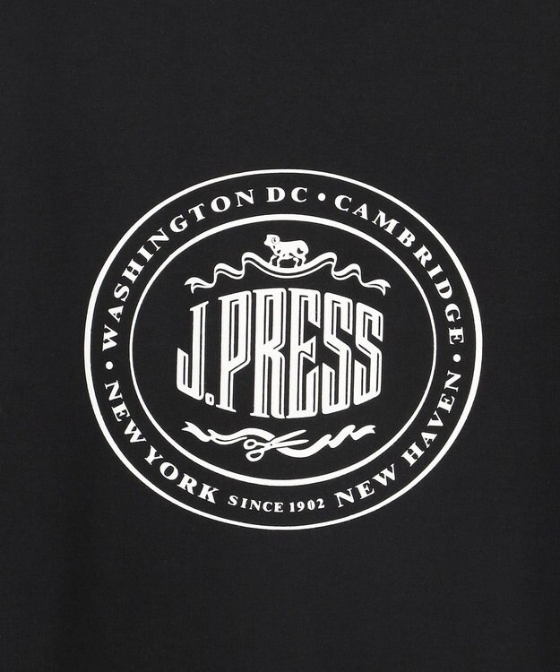 J.PRESS MEN 【WEB限定】オーバルロゴ Tシャツ ブラック系