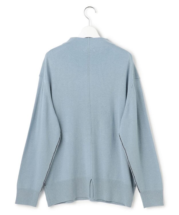 J.PRESS YORK STREET 【WOMEN】ベーシックハイゲージニット サックスブルー系