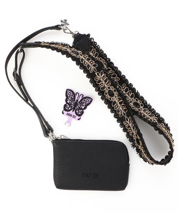 ANNA SUI ASスリング スマホストラップ ゴールド