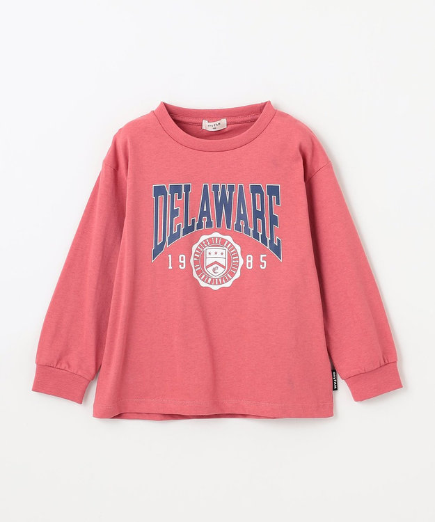 ANY KIDS ロゴプリント 長袖Tシャツ レッド