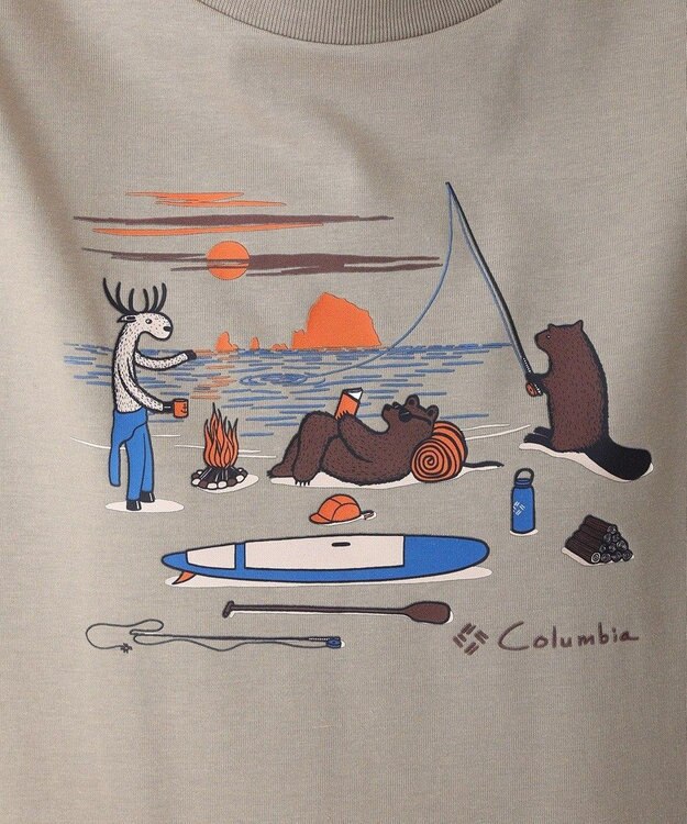 Columbia Columbia/ ウィメンズレイクトゥーアベニューショートスリーブTシャツ /コロンビア Tusk