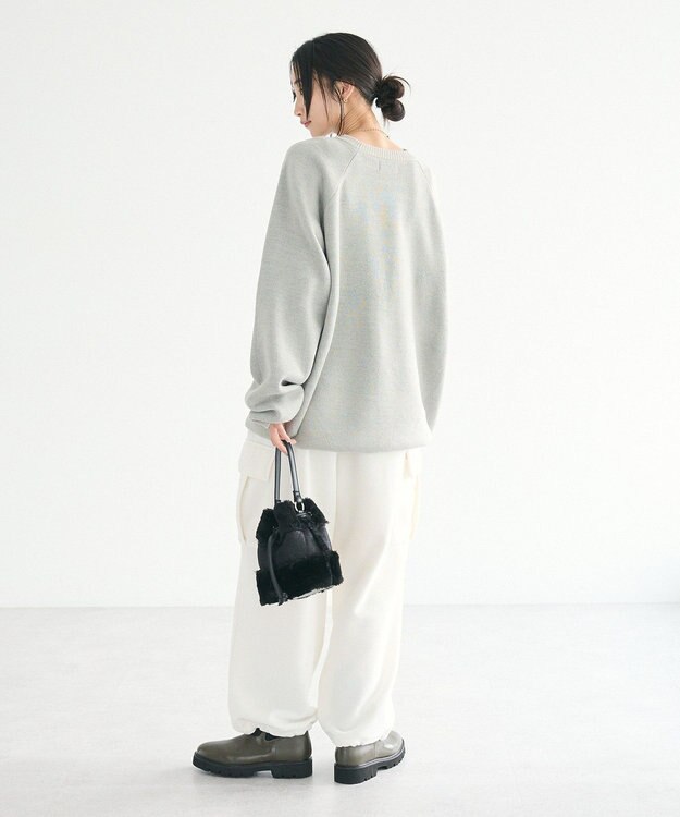 CRAFT STANDARD BOUTIQUE 【ユニセックス】アニマルジャガードニット Gray