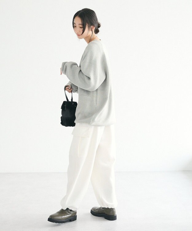 CRAFT STANDARD BOUTIQUE 【ユニセックス】アニマルジャガードニット Gray