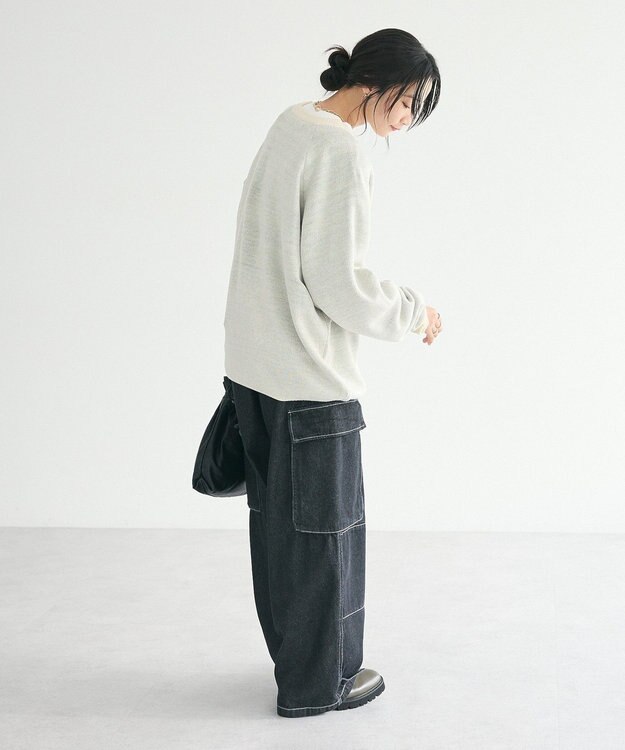 CRAFT STANDARD BOUTIQUE 【ユニセックス】アニマルジャガードニット Gray