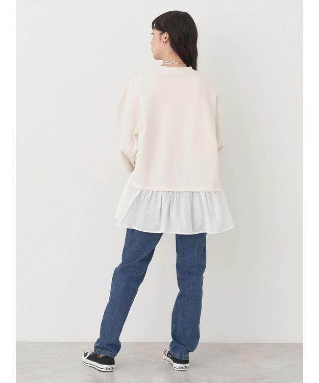 earth music&ecology ダンボールレイヤードチュニック Ivory