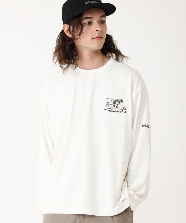 Columbia Columbia/ バーンノベルグラフィックロングスリーブTシャツ /コロンビア Sea Salt、 Bass