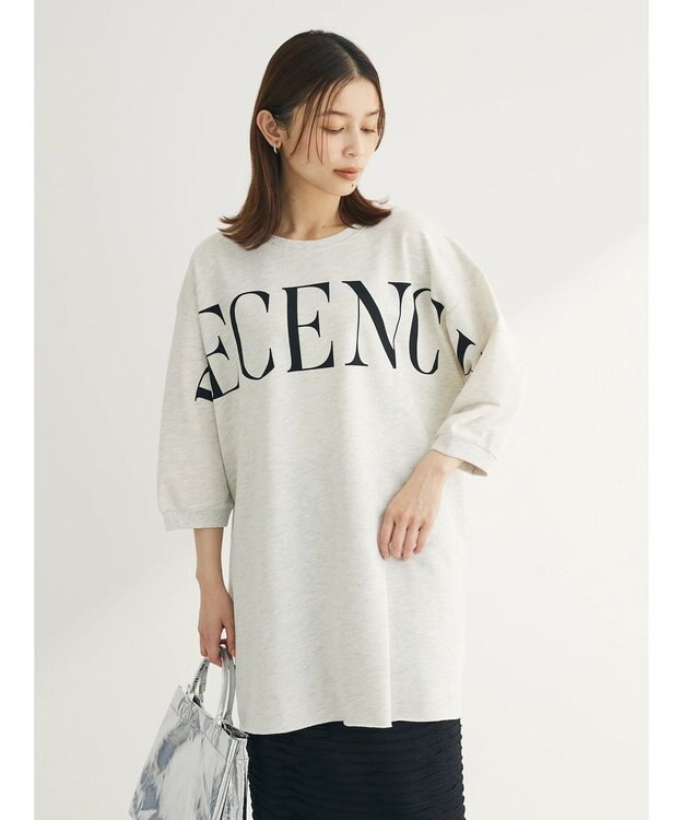 Green Parks ミニ裏毛ＢＩＧロゴチュニック Oatmeal