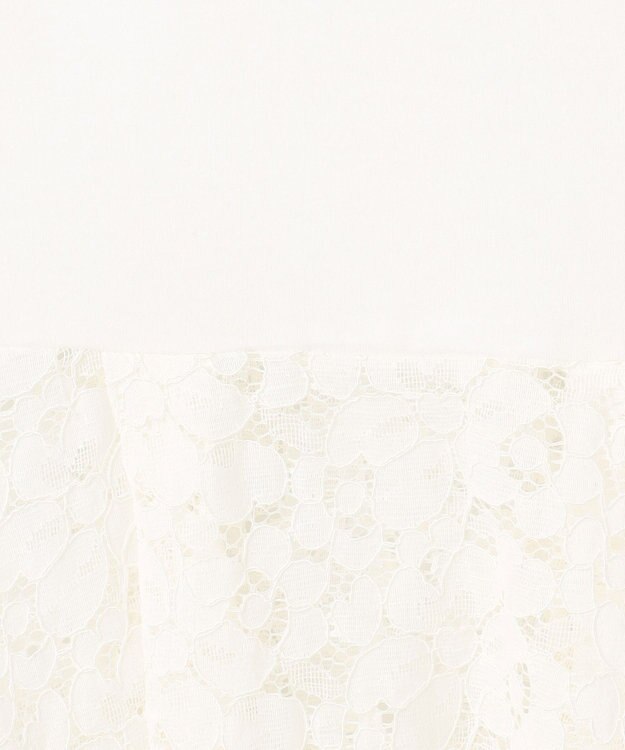 ANY L 【洗濯機可】タックヘムコンビインナー オフ/レース