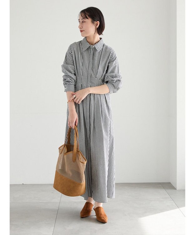 Te chichi サッカーウエストシェイプワンピース ギンガムチェック