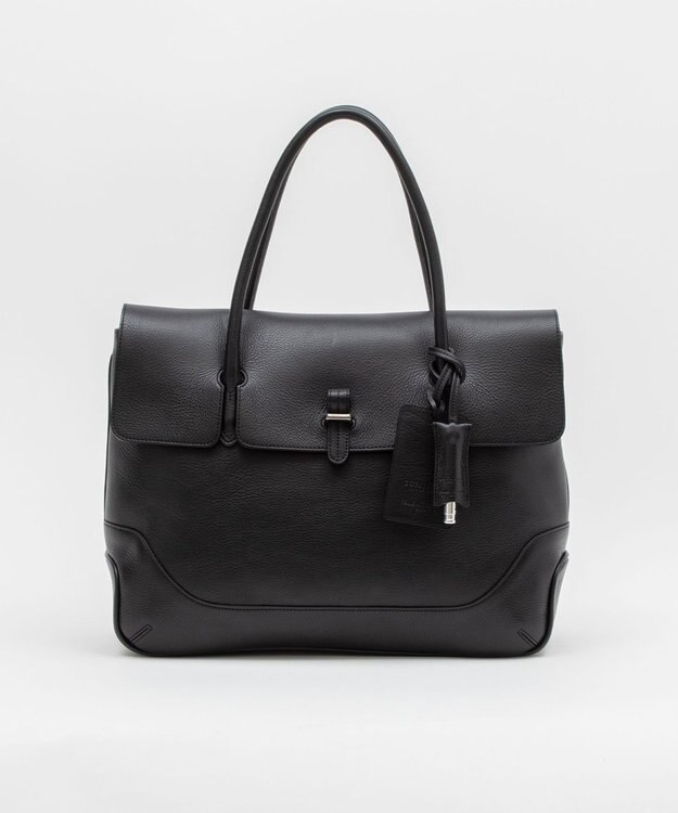 GOTAIRIKU 別注/日本製【PELLE MORBIDA×GOTAIRIKU】レザー フラップトートバッグ ブラック系