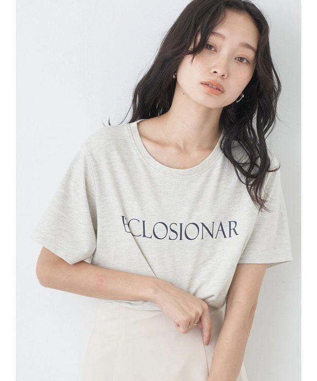 earth music&ecology ＥＣＬＯＳＩＯＮＡＲ　半袖ＴＥＥ Oatmeal