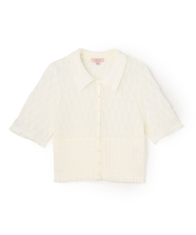 TOCCA 【星風まどかさん着用】SPIDER LACE KNIT レースニットカーディガン アイボリー系