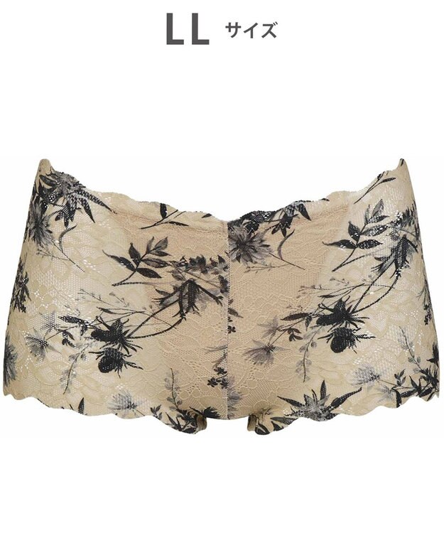 WACOAL ショーツ 【GOCOCi ゴコチ】 CGG297とペア 肌あたりのやさしいレース アウターにひびきにくい はきこみ丈あさめ レディース PGG197 /ワコール ベージュ