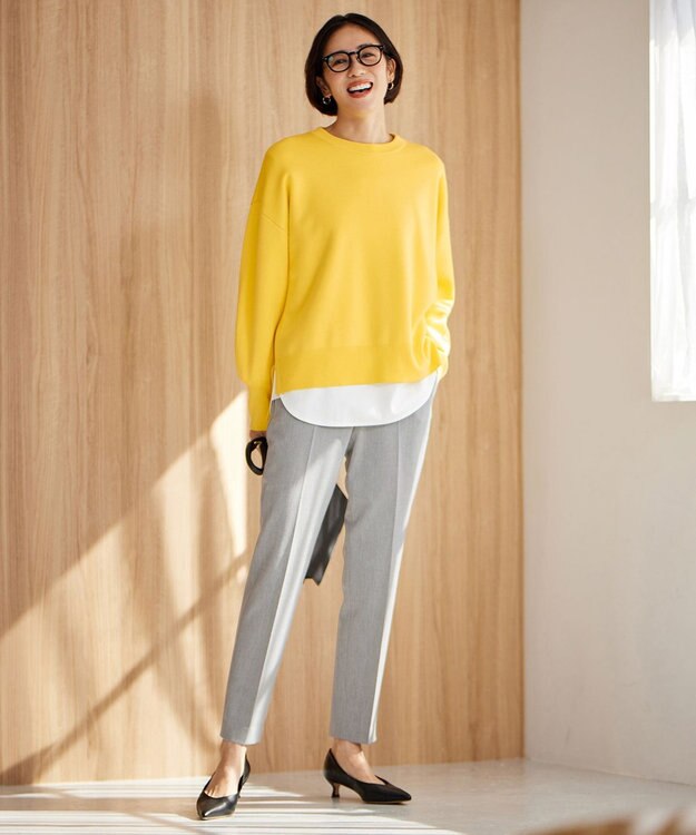 自由区 ポインテッド パンプス ブラック系