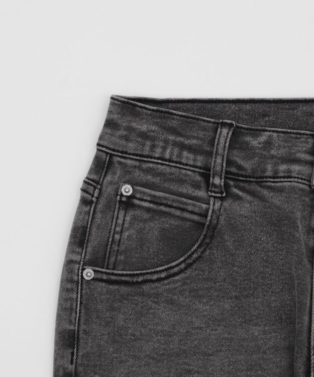 WEGO ストレッチフレアデニムパンツ ブラック