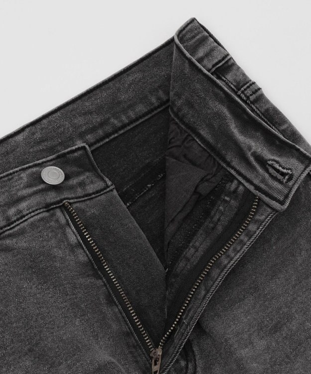 WEGO ストレッチフレアデニムパンツ ブラック