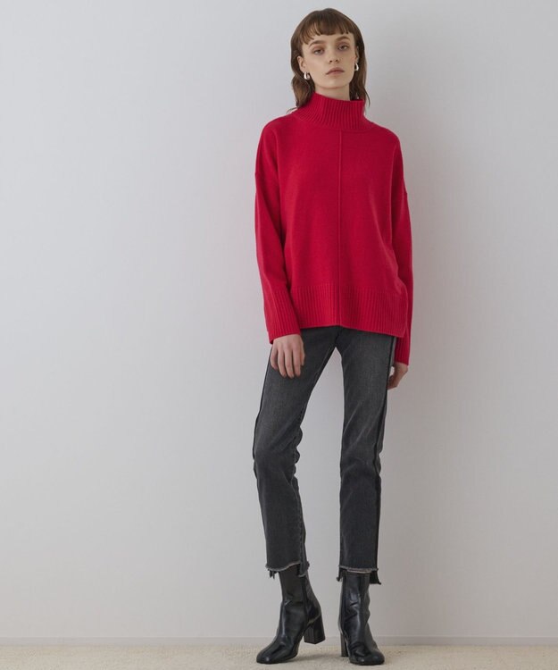 GRACE CONTINENTAL ウールオーバーニットトップ ピンク