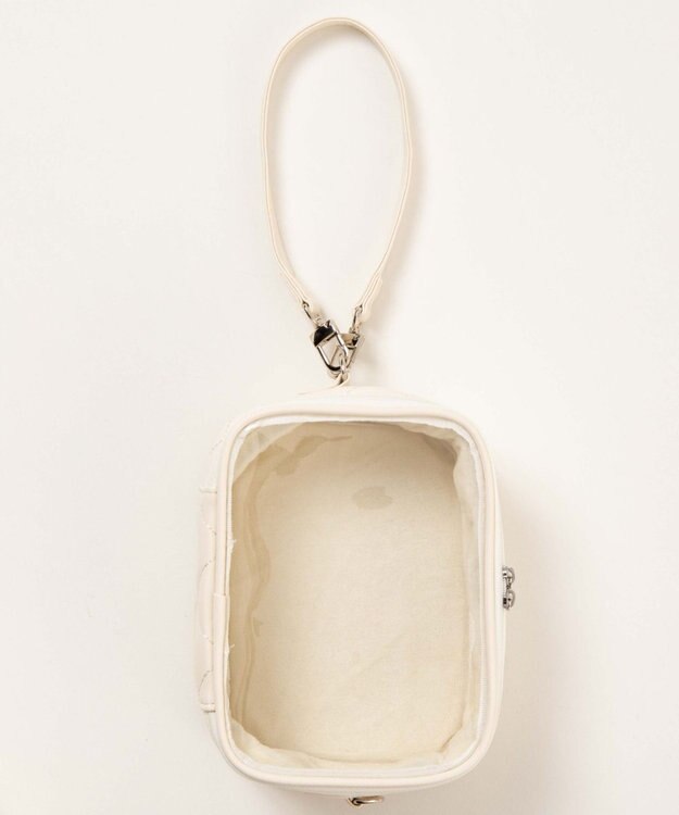 WEGO 【痛バ＆推し活グッズ】パールキルティング2WAYぬいポーチ オフホワイト